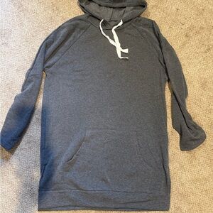 SHEIN Dark Gray Hooded Sweatshirt